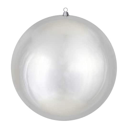 Vickerman 24" Giant Shiny Ball Christmas Ornament in Silver | Michaels®